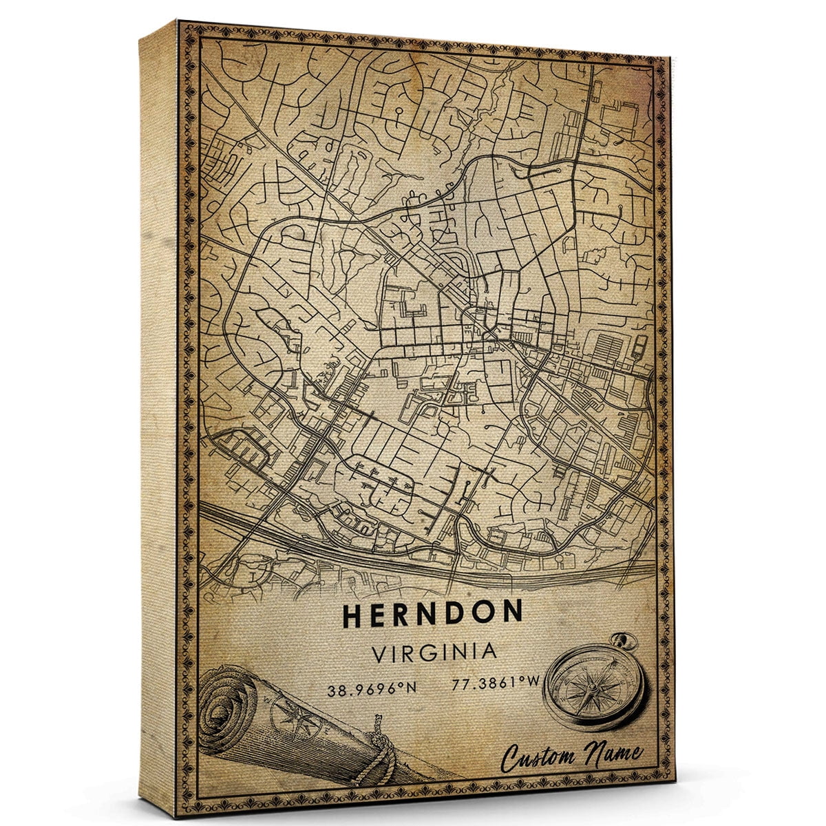 Herndon Map Poster Virginia Map Art Poster Canvas Herndon Map City Herndon Map Poster Virginia Map Art Poster Canvas Herndon Map City Vintage Poster Street Map Artwork Poster Herndon Map Canvas 89AZ902 E5930d1b E421 496a A9bd 