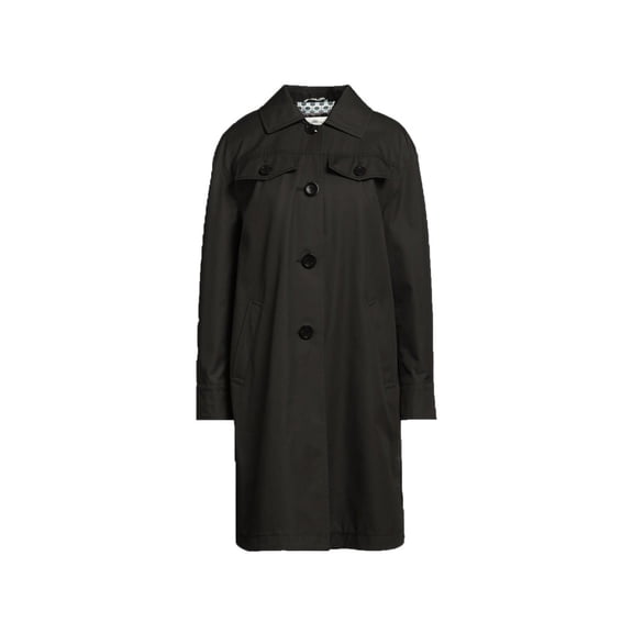 Herno Black Cotton Parka With Curved Hem (Women's)