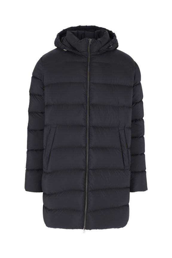 Black Hooded Padded Jacket (Men's)