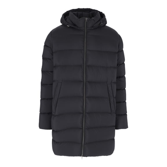 Herno Black Hooded Padded Jacket (Men's)