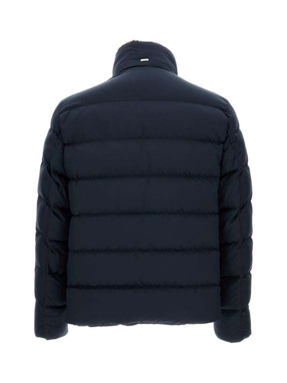 Blue Arendelle Faux Fur Bomber Jacket (Men's)