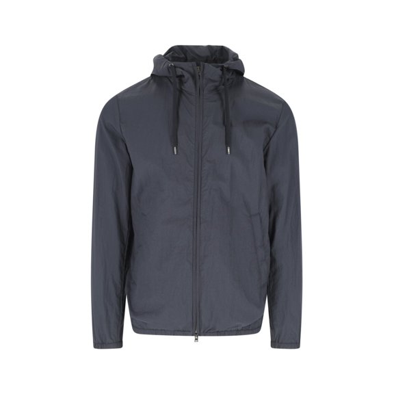 Herno Blue Double-Layer Ripstop Nylon Jacket (Men's)