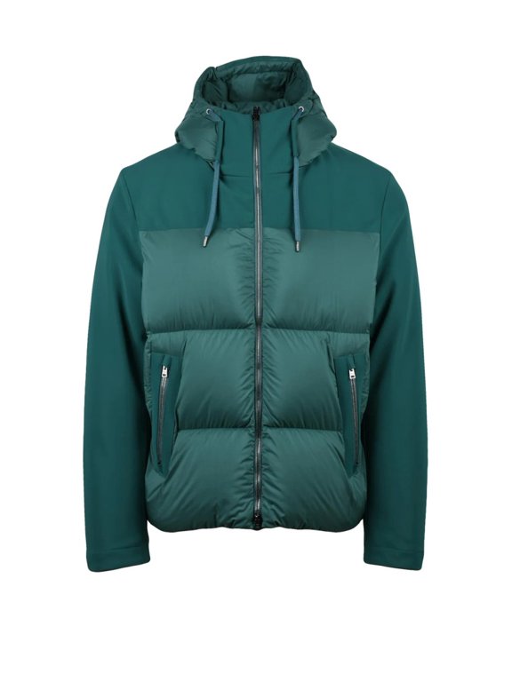 Bottle Green Quilted Polyamide Down Jacket (Men's)