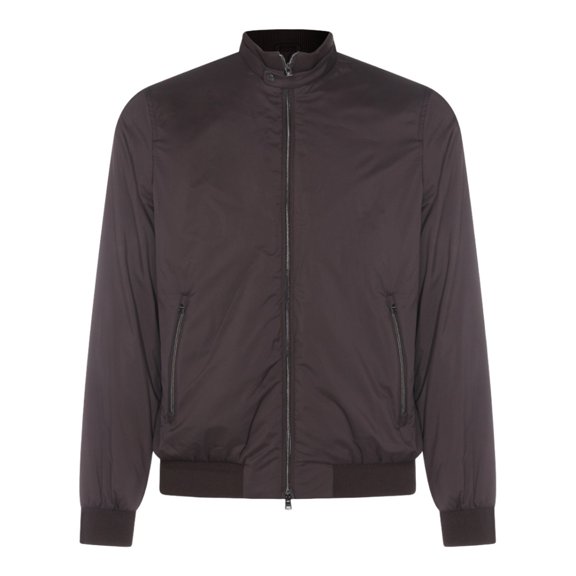 Herno Brown Classic Jacket With Structured Silhouette (Men's)
