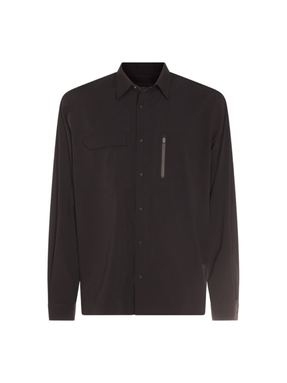 Button-Up Jacket With Flap Pocket And Zippered Detail (Men's)