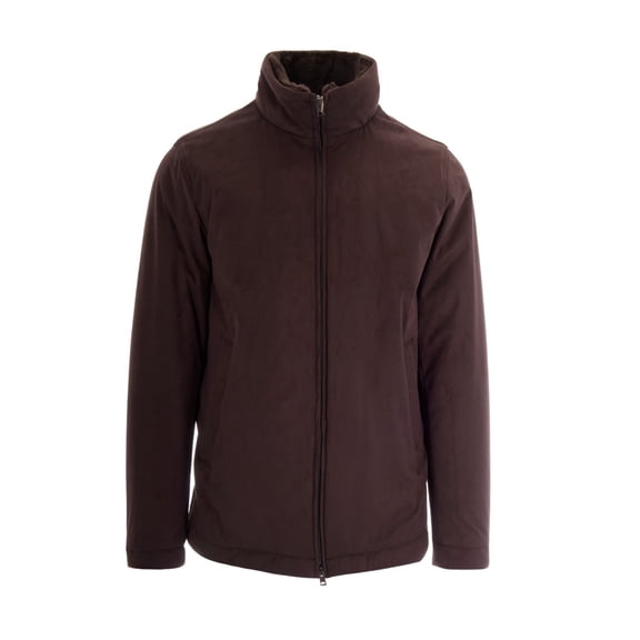 Herno Dark Brown Suede High Neck Jacket (Men's)