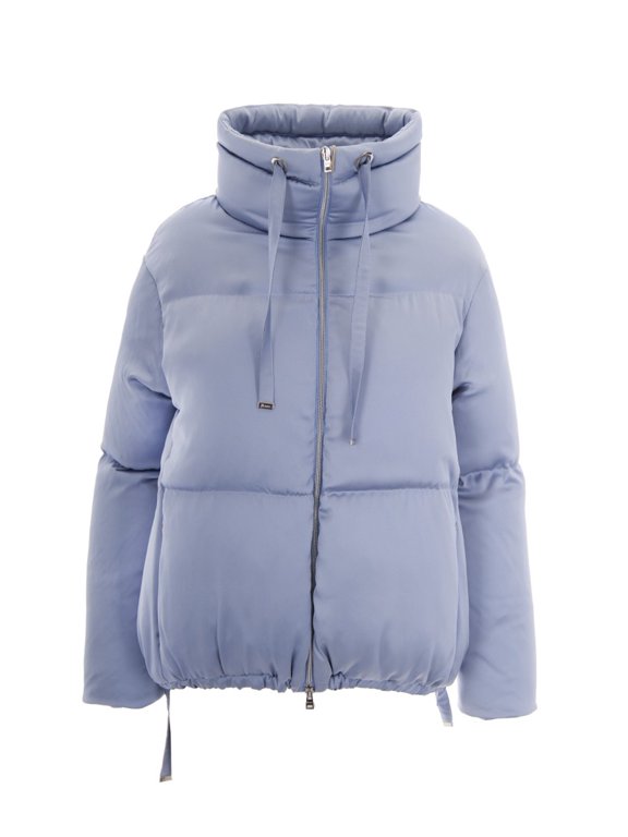 Light Blue High Neck Padded Down Jacket (Women's)