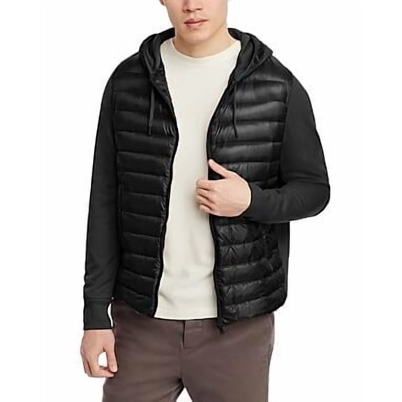 Herno Men's Black Ultralight Mixed Media Jacket IT 50 (US Large) New with Tags