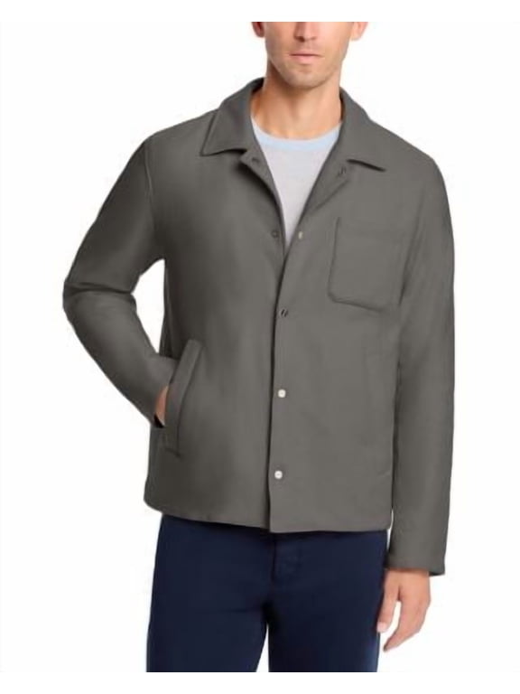 Men's Gray Flannel Shirt Jacket 52 RTL: $990.00
