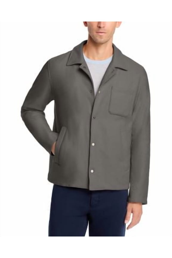 Men's Gray Flannel Shirt Jacket 52 RTL: $990.00
