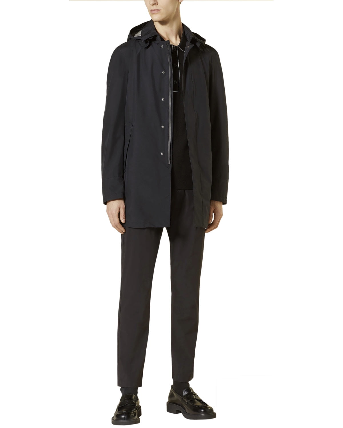 Herno Mens Laminar Gore-Tex Raincoat 38 Black IT 48 - NWT $995