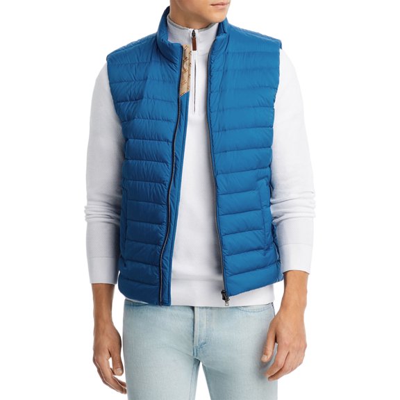 Herno Nuage Men's Nylon Quilted Down Blue Vest Size: 54 Retail: $610.00