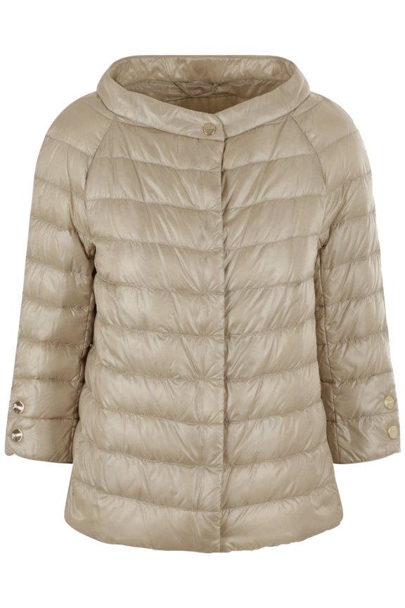 Neutral Piumino Lightweight Petal Sleeve Jacket (Women's)