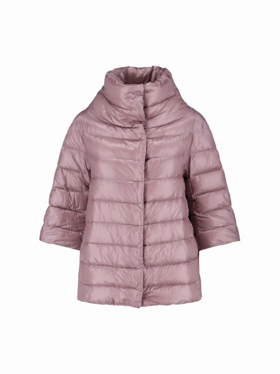 Pink Aminta Quilted High-Collar Jacket (Women's)