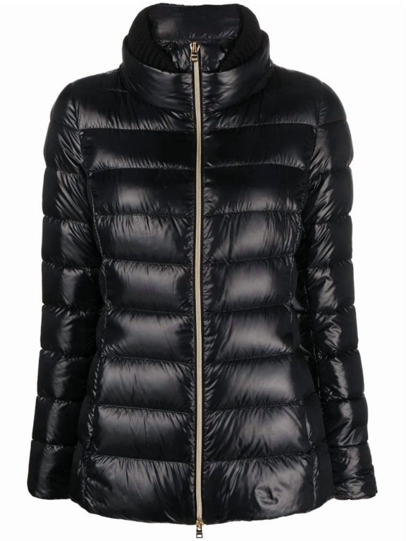 Quilted Puffer Jacket With High Collar (Women's)