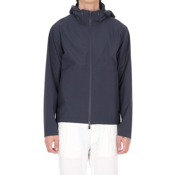Herno Waterproof Short Technical Jacket With Removable Hood (Men's)