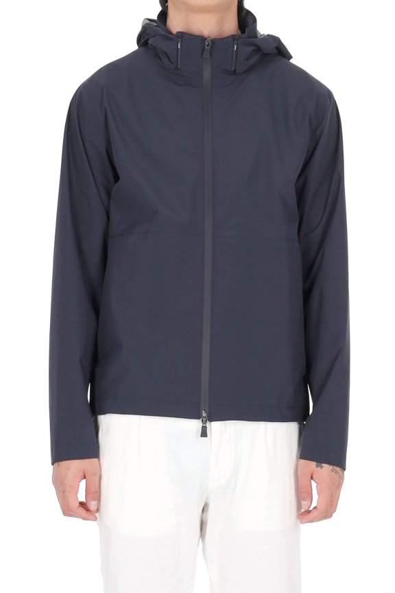 Waterproof Short Technical Jacket With Removable Hood (Men's)