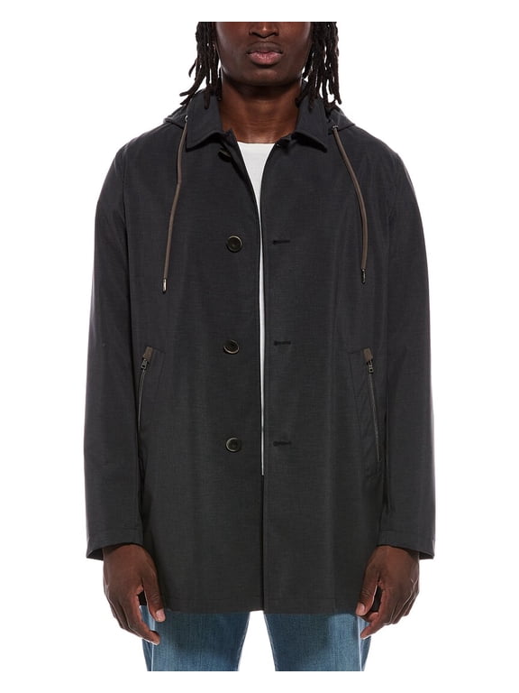 mens Parka Jacket, 52, Gray