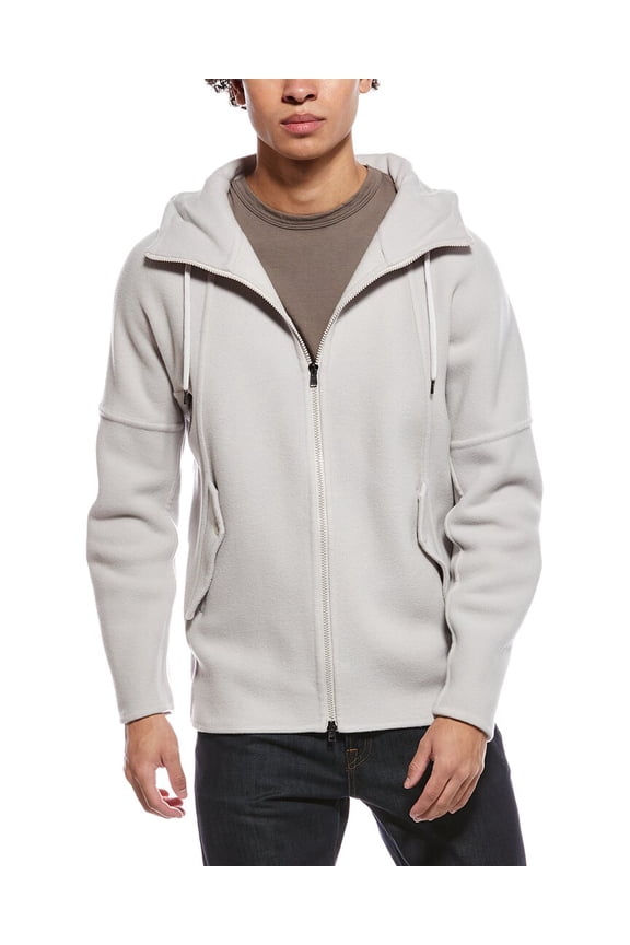 mens Wool-Blend Jacket, 52, Beige