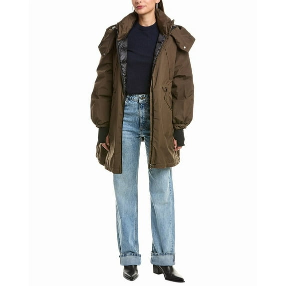 Herno womens Down Coat, 42, Brown