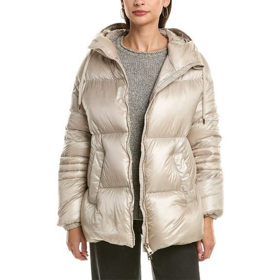 Herno womens Down Coat, 44, Beige