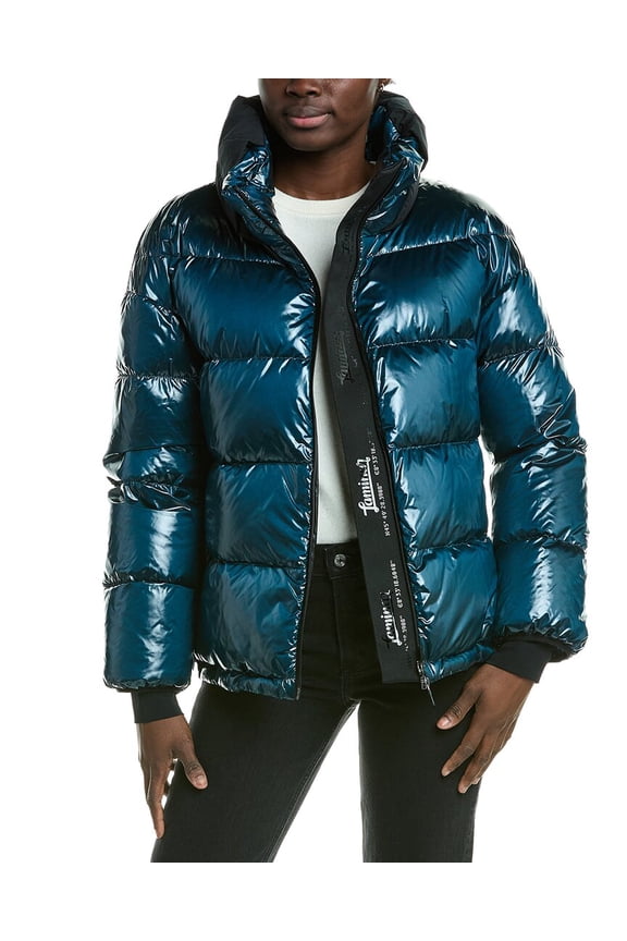 womens  Down Jacket, 36, Blue