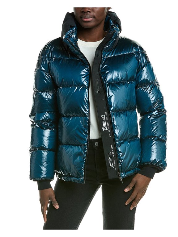 womens Down Jacket, 36, Blue