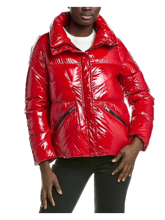 womens Down Jacket, 38, Red