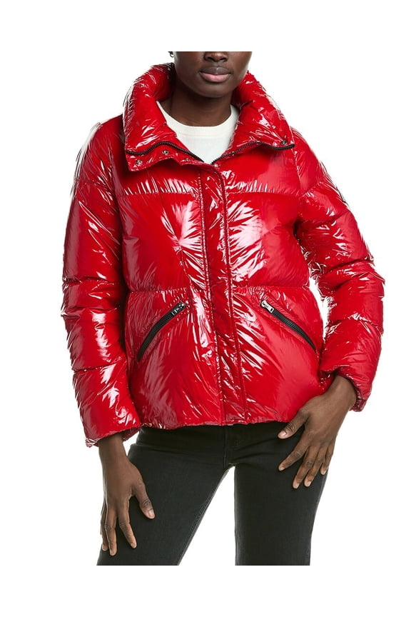 womens  Down Jacket, 42, Red