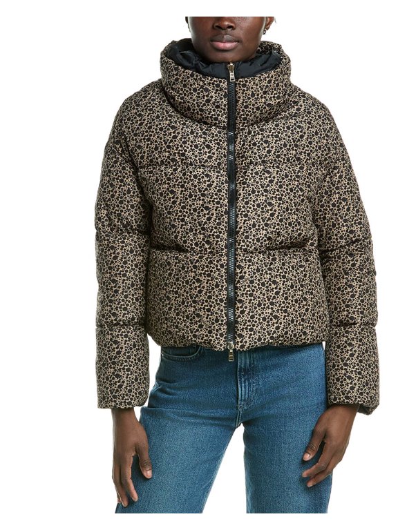 womens Down Jacket, 46, Black