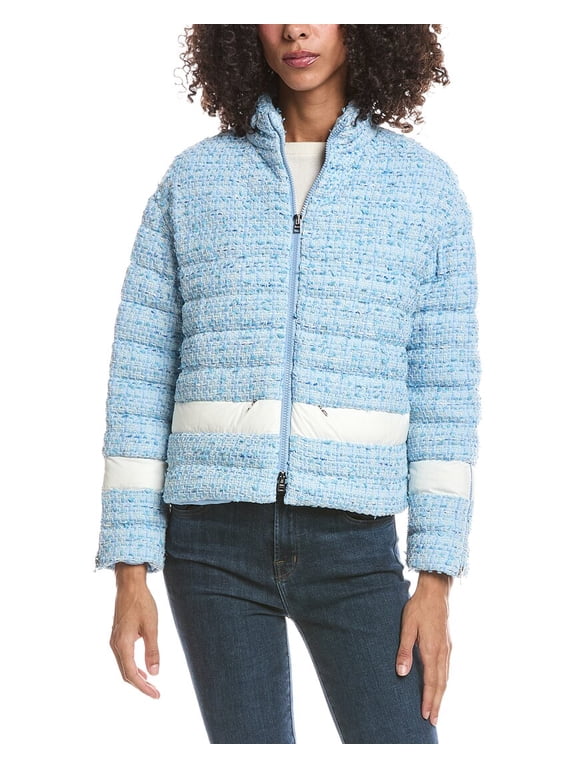 womens Down Puffer Jacket, 44, Blue