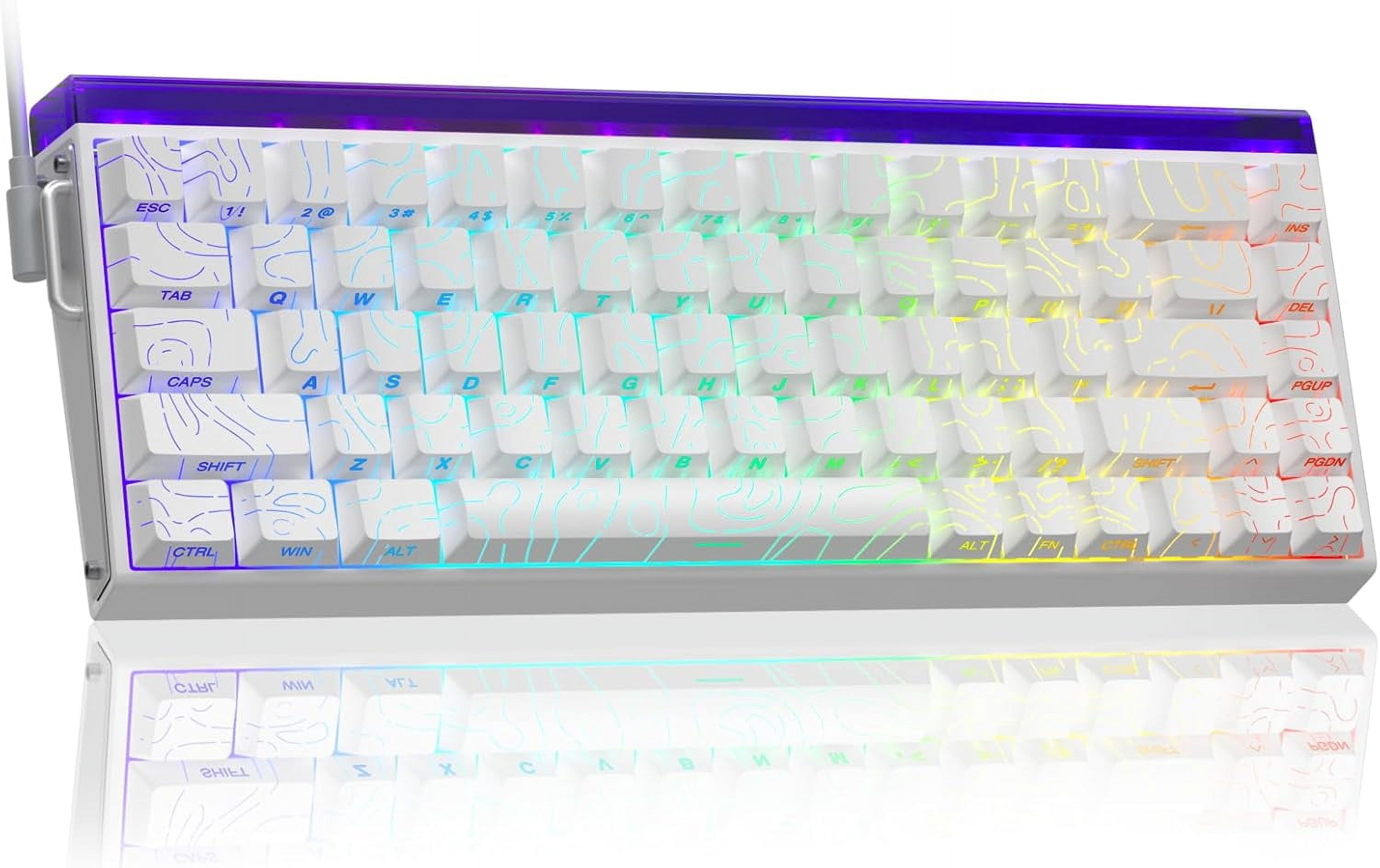 Hero 68 HE 60% Gaming Keyboard Wired, Hall Effect Magnetic Switch Keyboard with 8K Hz Polling Rate, Side Printed PBT Keycaps, RGB Backlit Light Box, Customizable Web Software for PC/Mac Gamers