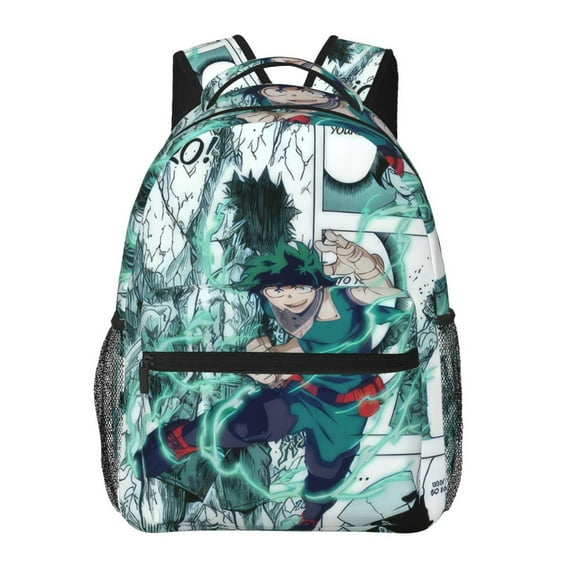 My Hero Academia Backpack, Anime Daypack Backpack, Casual Travel Laptop Backpack For College Daily, Lightweight Large Capacity Daypack Book Bag, Fit 15 Inch Laptop