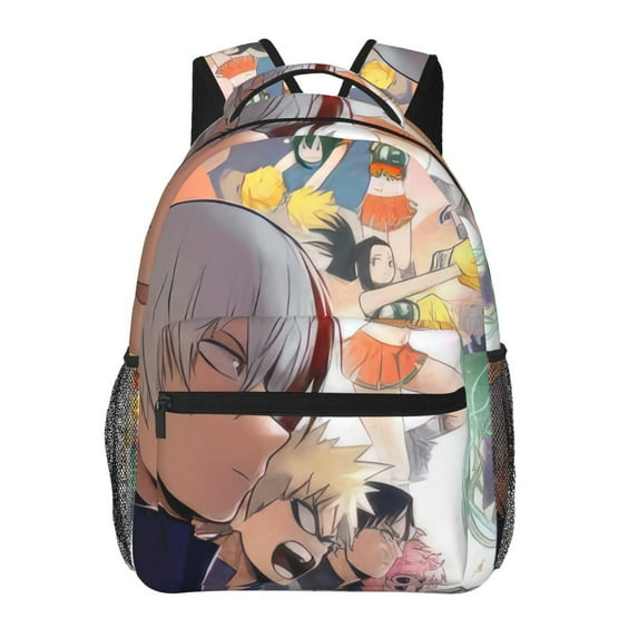 My Hero Academia Backpack, Anime Daypack Backpack, Casual Travel Laptop Backpack For College Daily, Lightweight Large Capacity Daypack Book Bag, Fit 15 Inch Laptop
