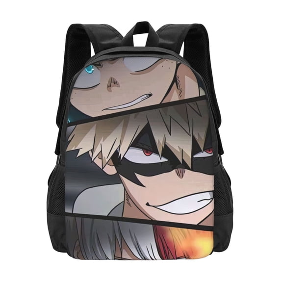 My Hero Academia Backpack, Anime Travel Laptop Backpack, Casual Daypack For College School, Back To School Gift For Men & Women,Unisex Computer Bag Fits 15 Inch Notebook