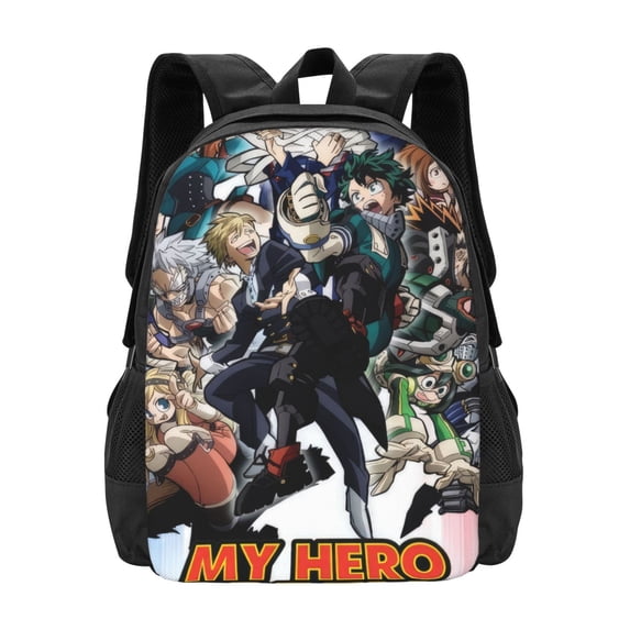 My Hero Academia Backpack, Anime Travel Laptop Backpack, Casual Daypack For College School, Back To School Gift For Men & Women,Unisex Computer Bag Fits 15 Inch Notebook