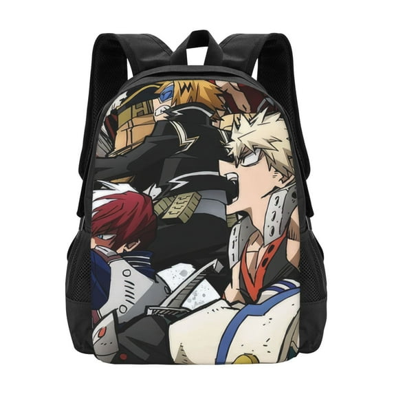 My Hero Academia Backpack, Anime Travel Laptop Backpack, Casual Daypack For College School, Back To School Gift For Men & Women,Unisex Computer Bag Fits 15 Inch Notebook