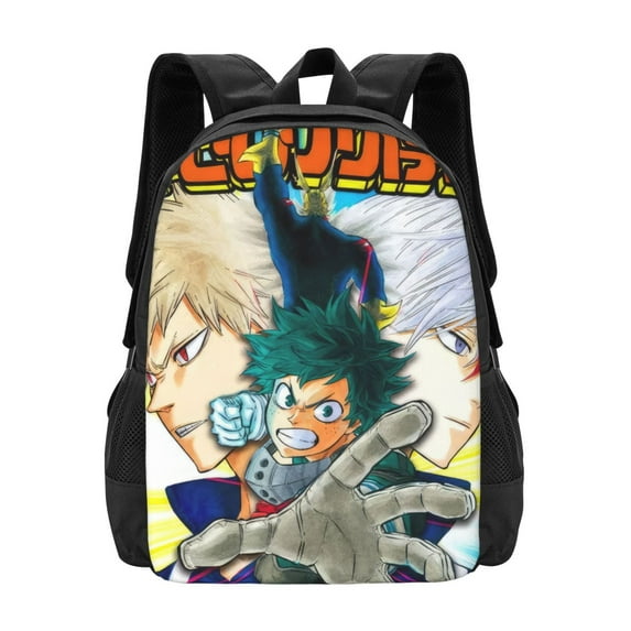 My Hero Academia Backpack, Anime Travel Laptop Backpack, Casual Daypack For College School, Back To School Gift For Men & Women,Unisex Computer Bag Fits 15 Inch Notebook