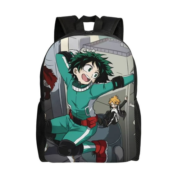 My Hero Academia Backpack, Anime Travel Laptop Backpack, Casual Daypack For College School, Back To School Gift For Men & Women,Unisex Computer Bag Fits 16 Inch Notebook
