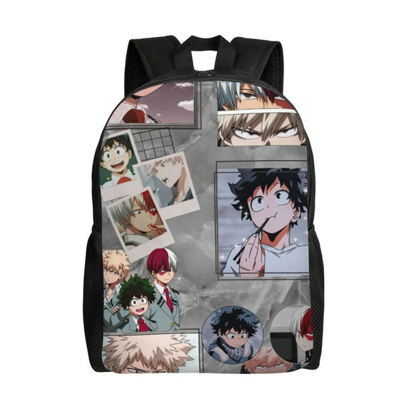 My Hero Academia Backpack, Anime Travel Laptop Backpack, Casual Daypack For College School, Back To School Gift For Men & Women,Unisex Computer Bag Fits 16 Inch Notebook