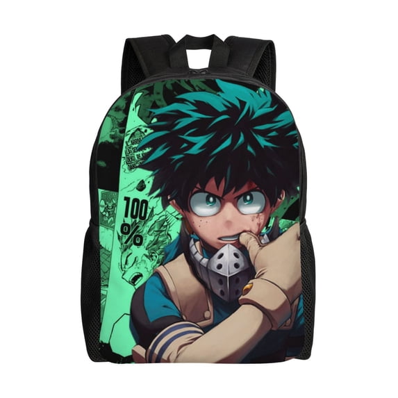 My Hero Academia Backpack, Anime Travel Laptop Backpack, Casual Daypack For College School, Back To School Gift For Men & Women,Unisex Computer Bag Fits 16 Inch Notebook