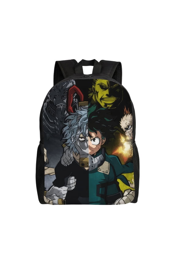 My Hero Academia Backpack, Anime Travel Laptop Backpack, Casual Daypack For College School, Back To School Gift For Men & Women,Unisex Computer Bag Fits 16 Inch Notebook