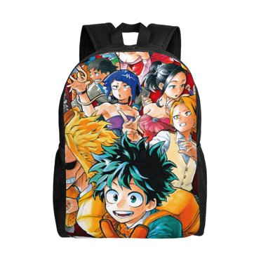 My Hero Academia Backpack, Anime Travel Laptop Backpack, Casual Daypack For College School, Back To School Gift For Men & Women,Unisex Computer Bag Fits 16 Inch Notebook