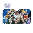 thumbnail image 1 of My Hero Academia Car Windshield Sun Shade, Front Window Sun Shades, Visor Shield Cover For Car Suv Truck, Visor Protector Blocks Uv Rays, Keep Your Vehicle Cool, Medium, 55*29.9 Inch, 1 of 8