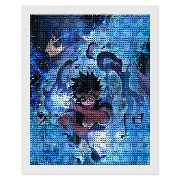 My Hero Academia Dabi Diamond Art Kits for Adults 5D Diamond Art , DIY Paint with Round Full Drill Diamonds Paintings Gem Art for Home Wall Decor Gift 16"x20"