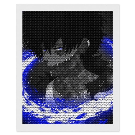 My Hero Academia Dabi Diamond Art Kits for Adults 5D Diamond Art , DIY Paint with Round Full Drill Diamonds Paintings Gem Art for Home Wall Decor Gift 16"x20"