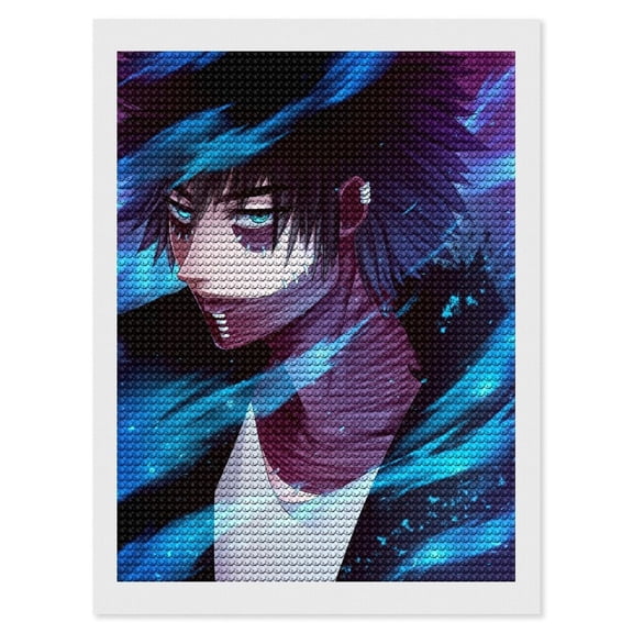 My Hero Academia Dabi Diamond Art Kits for Adults 5D Diamond Art , DIY Paint with Round Full Drill Diamonds Paintings Gem Art for Home Wall Decor Gift 12"x16"