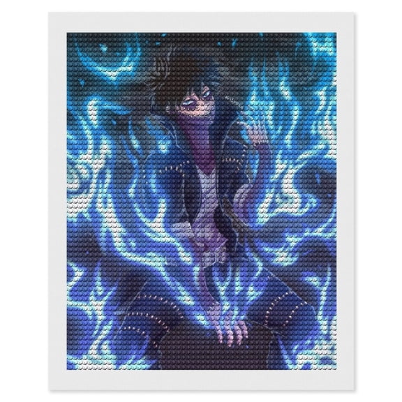 My Hero Academia Dabi Diamond Art Kits for Adults 5D Diamond Art , DIY Paint with Round Full Drill Diamonds Paintings Gem Art for Home Wall Decor Gift 16"x20"