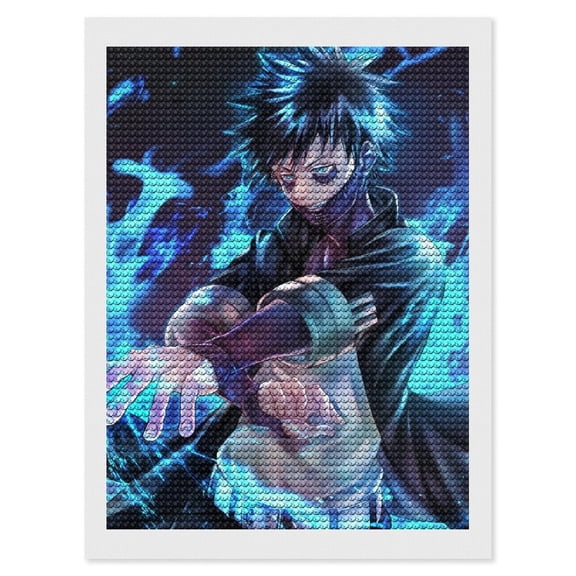 My Hero Academia Dabi Diamond Art Kits for Adults 5D Diamond Art , DIY Paint with Round Full Drill Diamonds Paintings Gem Art for Home Wall Decor Gift 12"x16"