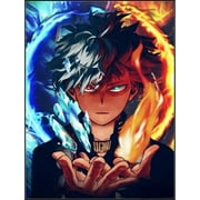 My Hero Academia Diamond Painting Set (For Adults) 5D DIY Anime Diamond Art Set (For Beginners) Round Full Diamond Diamond Painting Gem Art Crafts (Home Wall Decoration Gift)